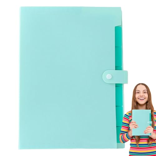 Ordner Für Dokumente | Papierorganizer | A4 Größe Portabler Mehrfunktionsordner Mit Farbigen Etiketten Und Sieben Fächern Für Die Verwaltung Von Rechnungen Belegen Zu Hause Und Im Büro von Luckxing