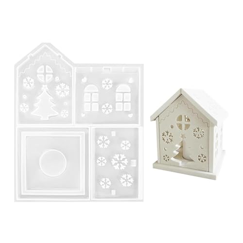 Silikonform Haus Kerzen-Gießform, Weihnachtshausform Silikonformen Gießformen Gips Zum Basteln Häuser, Silikonform Home Kerzenhalter, Haus Gießform Kerzenhalter Silikonformen Silikonform Haus Kerzen-Gießform, Weihnachtshausform Silikonformen Gießformen Gips Zum Basteln Häuser, Silikonform Home Kerzenhalter, Haus Gießform Kerzenhalter Silikonformen von Luckxing