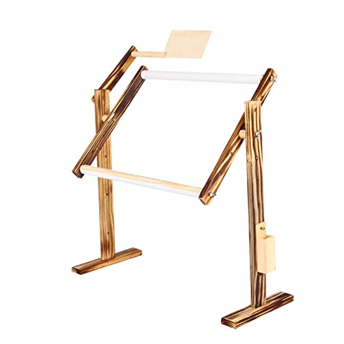 Luckxing Stickständer, Drehbar Stickständer Für Tisch Und Couch Mit Stickrahmen Antik Stickständer Rack Höhenverstellbar Kreuzstichrahmen Nähhandwerk Zubehör Kreuzstich Ständer Handarbeit Werkzeug von Luckxing