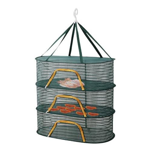 Trockennetz 3-Lagiges Trockennetz Trockengestell Zum Aufhängen Lufttrocknungsnetz Zipper Plant Drying Rack Hängendes Pflanzennetz-Trockenständer Für Kräuter, Pflanze, Blumen, Zwiebeln, Fisch, Gemüse Trockennetz 3-Lagiges Trockennetz Trockengestell Zum Aufhängen Lufttrocknungsnetz Zipper Plant Drying Rack Hängendes Pflanzennetz-Trockenständer Für Kräuter, Pflanze, Blumen, Zwiebeln, Fisch, Gemüse von Luckxing