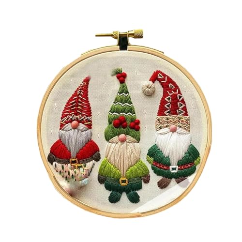 Weihnachtsszene-Stickset Stickmuster Für Weihnachten Weihnachtskunst-Bastelset Einfaches Stickset Für Anfänger Mit Muster In Vollfarbe, Bedruckter Stickwatte, Rahmen Und Fäden Für Weihnachten Weihnachtsszene-Stickset Stickmuster Für Weihnachten Weihnachtskunst-Bastelset Einfaches Stickset Für Anfänger Mit Muster In Vollfarbe, Bedruckter Stickwatte, Rahmen Und Fäden Für Weihnachten von Luckxing