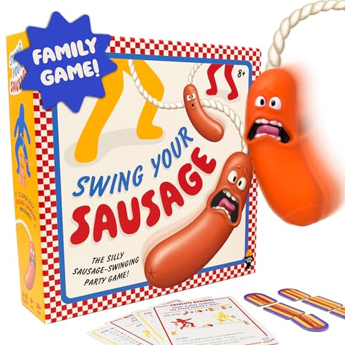 Lucky Egg Swing Your Sausage - Lustige Partyspiele für Erwachsene für Gruppen - Indoor-Spiele für Erwachsene und Kinder - Familientreffen, Geburtstage, Festivals und Weihnachten von Lucky Egg