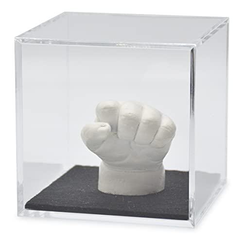 Lucky Hands® Acrylglaswürfel mit/ohne Filzboden | Verschiedene Größen | ohne individuelle Beschriftung (17,5 x 17,5 x 17,5 cm, Schwarz) von Lucky Hands