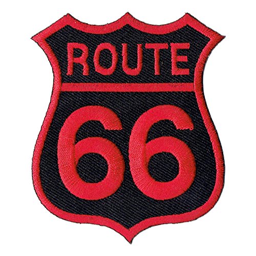 Lucky Patches, Aufnäher, Applikation, Aufbügler, Iron on Patch - The Legendäre Route 66, Easy Rider, USA Motorcycle - 6,8 x 8 cm (# 3) von Lucky Patches