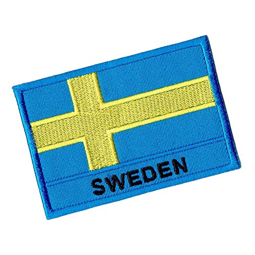 Lucky Patches, Aufnäher, Iron on Patch, Applikation, Fahne, Flagge, Wimpe - Sweden, Schweden, Königreich Schweden von Lucky Patches
