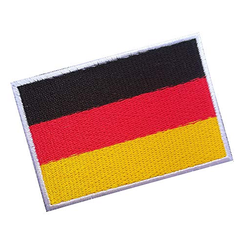 Lucky Patches, Aufnäher, Iron on Patch, Applikation, Fahne, Flagge, Wimpel - Deutschland, Bundesrepublik Deutschland, Berlin - 7 x 5 cm von Lucky Patches