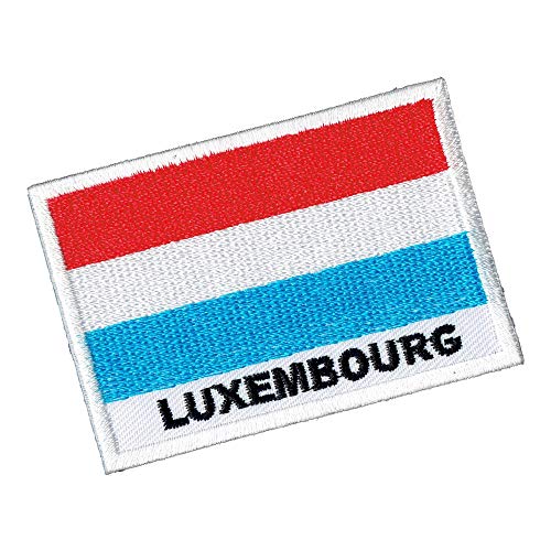 Lucky Patches, Aufnäher, Iron on Patch, Applikation, Fahne, Flagge, Wimpel - Luxembourg, Luxemburg, Großherzogtum Luxemburg, 7 x 5 cm von Lucky Patches