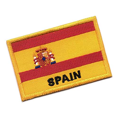 Lucky Patches, Aufnäher, Iron on Patch, Applikation, Fahne, Flagge, Wimpel - Spanien, Spain, Espana, Madrid - 7 x 5 cm von Lucky Patches