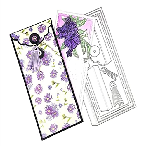 Luckyl Greeting Card Stanzmaschine Stanzschablone, Stanzschablonen Scrapbooking Stanzschablonen Stanzformen Prägeschablonen Papier Handwerk Deko Festival Geburtstag Karten Geschenk Silver von Luckyl
