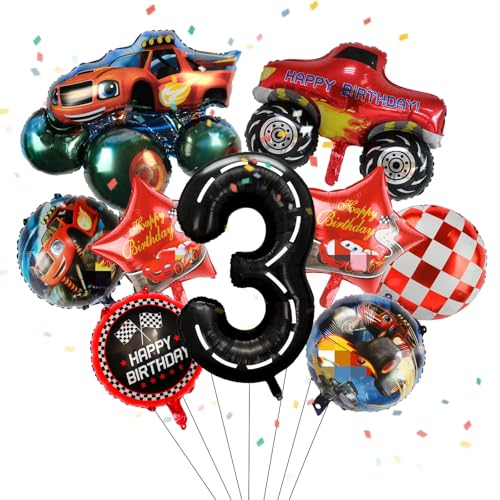 3 Jahre Geburtstagdeco Ballons Rennauto-Wheels Party Kindergeburtstag Dekoration Car Luftballons Geburtstags Banner Zahl 3 Ballon Kuchendek Renngitter Folienballon für 3 Jahre Junge Geburtstag Party 3 Jahre Geburtstagdeco Ballons Rennauto-Wheels Party Kindergeburtstag Dekoration Car Luftballons Geburtstags Banner Zahl 3 Ballon Kuchendek Renngitter Folienballon für 3 Jahre Junge Geburtstag Party von Luclay