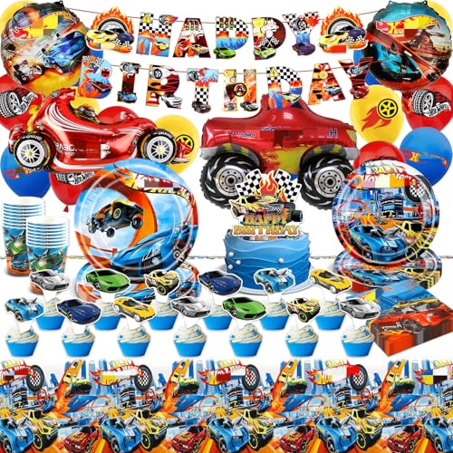 Geburtstag Party Deko Geschirr Ballons Rennauto- 99Pcs Car Luftballons Pappteller Tischdecke Banner Geburtstags Birthday Foilballons Cake Topper Tableware Servietten Tassen Kindergeburtstag Junge Geburtstag Party Deko Geschirr Ballons Rennauto- 99Pcs Car Luftballons Pappteller Tischdecke Banner Geburtstags Birthday Foilballons Cake Topper Tableware Servietten Tassen Kindergeburtstag Junge von Luclay