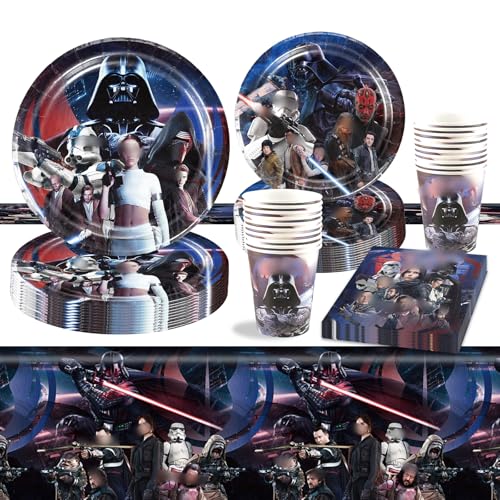 Star Krieg Pappteller Kindergeburtstag Party Deko- Sterne Wars Geburtstag Geschirr Set Geburtstagsdeko Partygeschirr Tischdecke Pappteller Tischdecke Teller Servietten Tassen Party Tableware Supplies Star Krieg Pappteller Kindergeburtstag Party Deko- Sterne Wars Geburtstag Geschirr Set Geburtstagsdeko Partygeschirr Tischdecke Pappteller Tischdecke Teller Servietten Tassen Party Tableware Supplies von Luclay