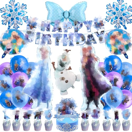 Luclay Schneeflocken Luftballons Geburtstag Deko Mädchen- 42Pcs Geburtstagsdeko Ballon Geburtstag Prinzessin Kindergeburtstag Folienballons Girlande Birthday Banner Tortendeko Party Supplies Deko Luclay Schneeflocken Luftballons Geburtstag Deko Mädchen- 42Pcs Geburtstagsdeko Ballon Geburtstag Prinzessin Kindergeburtstag Folienballons Girlande Birthday Banner Tortendeko Party Supplies Deko von Luclay