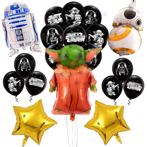 Star Krieg Geburtstagsdeko Junge- Sterne Wars Luftballons Geburtstag Deko Junge Ballon Deko Happy Birthday Girlande Folienballons Kindergeburtstag für Kinder Thema Party Supplies Deko Star Krieg Geburtstagsdeko Junge- Sterne Wars Luftballons Geburtstag Deko Junge Ballon Deko Happy Birthday Girlande Folienballons Kindergeburtstag für Kinder Thema Party Supplies Deko von Luclay