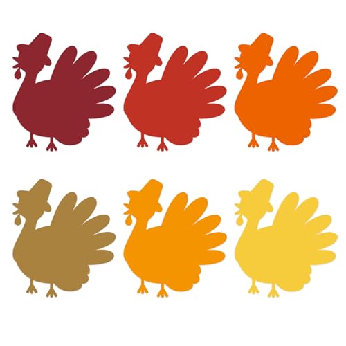 Lucleag 60 Stück Truthahn-Ausschnitte für Pinnwand-Dekorationen, Truthahn-Papierausschnitte, Thanksgiving-Ausschnitte, Karton für Herbst, Erntedankfest, Kinder, DIY-Projekt, Klassenzimmer, Büro Lucleag 60 Stück Truthahn-Ausschnitte für Pinnwand-Dekorationen, Truthahn-Papierausschnitte, Thanksgiving-Ausschnitte, Karton für Herbst, Erntedankfest, Kinder, DIY-Projekt, Klassenzimmer, Büro von Lucleag