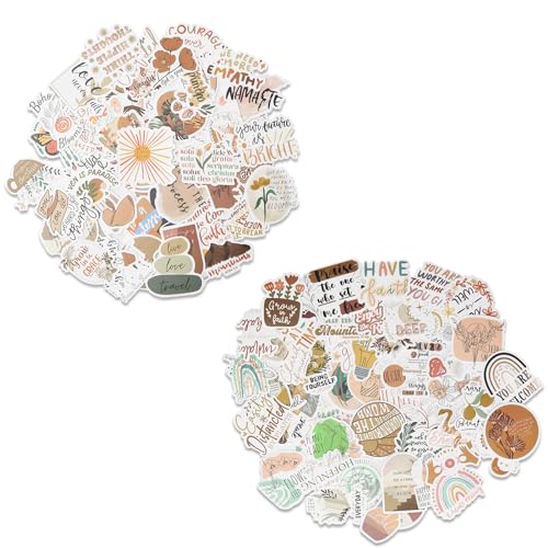 100 Stück inspirierende Zitate-Aufkleber, Boho-motivierende ästhetische Aufkleber für Frauen, wasserdichte Vinyl Aufkleber für Laptop,Wasserflaschen,Scrapbooking,Mappen 100 Stück inspirierende Zitate-Aufkleber, Boho-motivierende ästhetische Aufkleber für Frauen, wasserdichte Vinyl Aufkleber für Laptop,Wasserflaschen,Scrapbooking,Mappen von Lucxhcky