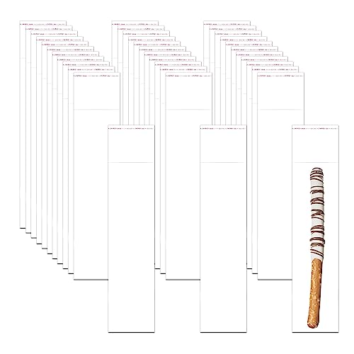 300stk Durchsichtig Selbstklebende Zellophantüten 5x20cm Cellophantüten Lange Cellophantaschen für Halskette Klare Zellophanbeutel 50µm für Schmuck Bookmark Stabkerzen Schokolade Party Dekorativ von LucyStudio
