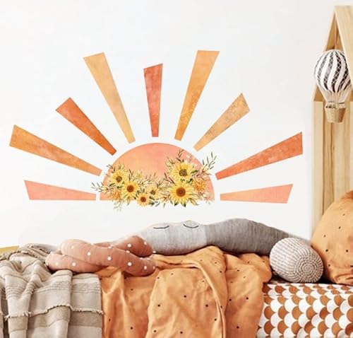 Lucywey Wandtattoo Sonnenblume Sonne Boho Wandaufkleber Kinderzimmer Wandsticker Mädchen Wandsticker Babyzimmer Schlafzimmer Wanddeko Lucywey Wandtattoo Sonnenblume Sonne Boho Wandaufkleber Kinderzimmer Wandsticker Mädchen Wandsticker Babyzimmer Schlafzimmer Wanddeko von Lucywey