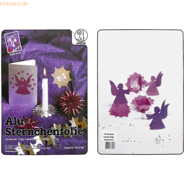 10 x Ludwig Bähr Alu-Sternchenfolie 23x33cm VE=10 Blatt 10 Farben sort 10 x Ludwig Bähr Alu-Sternchenfolie 23x33cm VE=10 Blatt 10 Farben sort von Ludwig Bähr