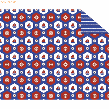 10 x Ludwig Bähr Fotokarton 'Nautik' 300g/qm A4 Motiv 02 von Ludwig Bähr
