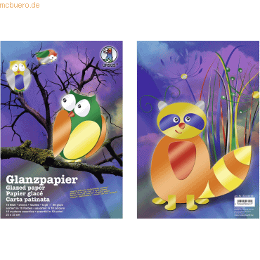 10 x Ludwig Bähr Glanzpapier Bastelmappe 80g/qm 23x33cm gummiert VE=10 10 x Ludwig Bähr Glanzpapier Bastelmappe 80g/qm 23x33cm gummiert VE=10 von Ludwig Bähr