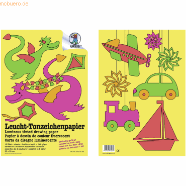 10 x Ludwig Bähr Leucht-Tonpapier 140g/qm 23x33cm VE=10 Blatt 5 Farben 10 x Ludwig Bähr Leucht-Tonpapier 140g/qm 23x33cm VE=10 Blatt 5 Farben von Ludwig Bähr