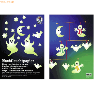 10 x Ludwig Bähr Nachtleuchtpapier 22x31cm 90g/qm VE=2 Blatt von Ludwig Bähr