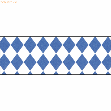 10 x Ludwig Bähr Tonpapier Rauten 130g/qm 49,5x68cm blau/weiß von Ludwig Bähr