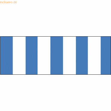 10 x Ludwig Bähr Tonpapier Streifen 130g/qm 49,5x68cm blau/weiß von Ludwig Bähr