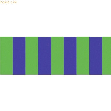 10 x Ludwig Bähr Tonpapier Streifen 130g/qm 49,5x68cm grün/blau von Ludwig Bähr