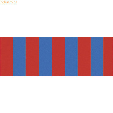 10 x Ludwig Bähr Tonpapier Streifen 130g/qm 49,5x68cm rot/blau von Ludwig Bähr