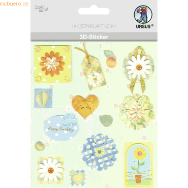 5 x Ludwig Bähr 3D-Sticker Motiv 1 - Blüten 5 x Ludwig Bähr 3D-Sticker Motiv 1 - Blüten von Ludwig Bähr