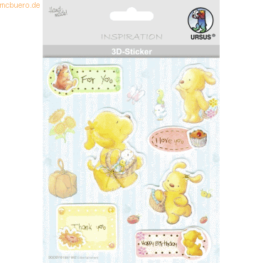 5 x Ludwig Bähr 3D-Sticker Motiv 12 - Häschen 5 x Ludwig Bähr 3D-Sticker Motiv 12 - Häschen von Ludwig Bähr