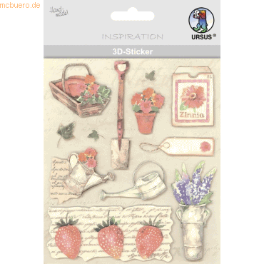 5 x Ludwig Bähr 3D-Sticker Motiv 17 - Garten 5 x Ludwig Bähr 3D-Sticker Motiv 17 - Garten von Ludwig Bähr