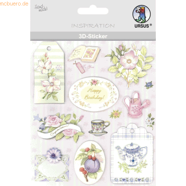5 x Ludwig Bähr 3D-Sticker Motiv 34 - Blüten 5 x Ludwig Bähr 3D-Sticker Motiv 34 - Blüten von Ludwig Bähr