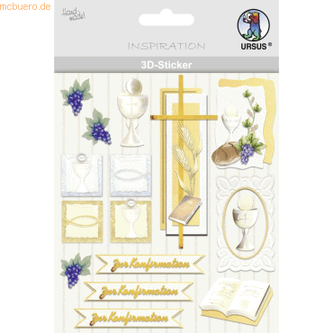 5 x Ludwig Bähr 3D-Sticker Motiv 43 - Konfirmation 5 x Ludwig Bähr 3D-Sticker Motiv 43 - Konfirmation von Ludwig Bähr