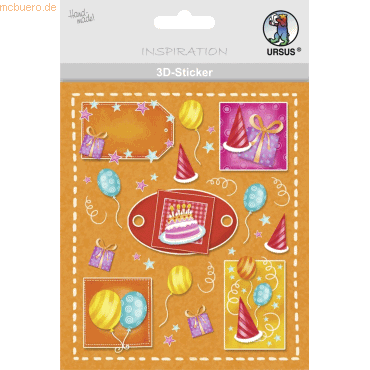 5 x Ludwig Bähr 3D-Sticker Motiv 46 - Geburtstag 5 x Ludwig Bähr 3D-Sticker Motiv 46 - Geburtstag von Ludwig Bähr