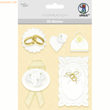 5 x Ludwig Bähr 3D-Sticker Motiv 50 - Hochzeit 5 x Ludwig Bähr 3D-Sticker Motiv 50 - Hochzeit von Ludwig Bähr