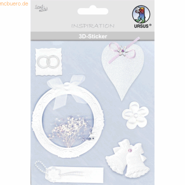 5 x Ludwig Bähr 3D-Sticker Motiv 51 - Hochzeit 5 x Ludwig Bähr 3D-Sticker Motiv 51 - Hochzeit von Ludwig Bähr