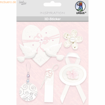 5 x Ludwig Bähr 3D-Sticker Motiv 53 - Hochzeit 5 x Ludwig Bähr 3D-Sticker Motiv 53 - Hochzeit von Ludwig Bähr