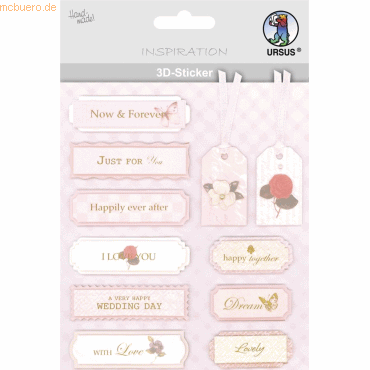 5 x Ludwig Bähr 3D-Sticker Motiv 65 - Hochzeit 5 x Ludwig Bähr 3D-Sticker Motiv 65 - Hochzeit von Ludwig Bähr