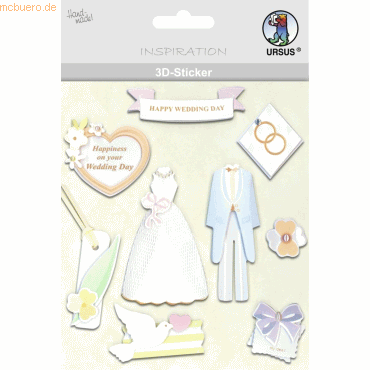 5 x Ludwig Bähr 3D-Sticker Motiv 68 - Hochzeit 5 x Ludwig Bähr 3D-Sticker Motiv 68 - Hochzeit von Ludwig Bähr