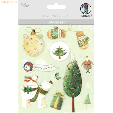 5 x Ludwig Bähr 3D-Sticker Motiv 89 - Weihnachten 5 x Ludwig Bähr 3D-Sticker Motiv 89 - Weihnachten von Ludwig Bähr
