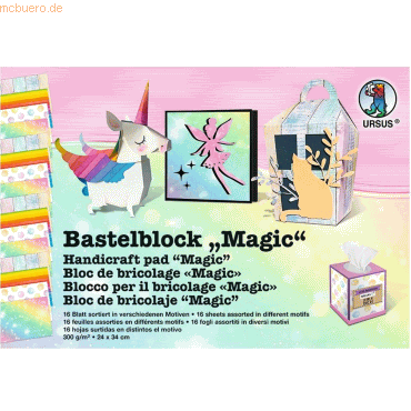 5 x Ludwig Bähr Bastelblock Magic 300g/qm 24x34cm VE=16 Blatt 5 x Ludwig Bähr Bastelblock Magic 300g/qm 24x34cm VE=16 Blatt von Ludwig Bähr