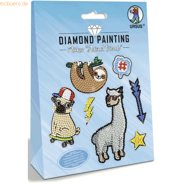 5 x Ludwig Bähr Diamond Painting Sticker 'Animal Friends' von Ludwig Bähr