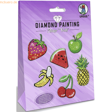 5 x Ludwig Bähr Diamond Painting Sticker 'Fruits' von Ludwig Bähr