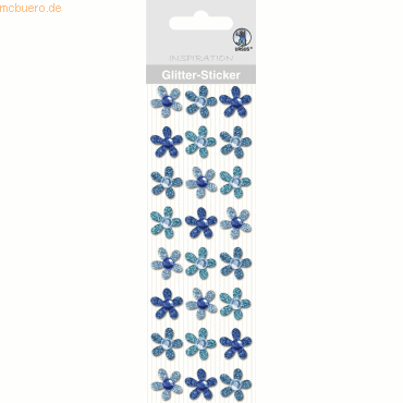 5 x Ludwig Bähr Glitter Sticker Blüten VE=24 Stück blau 5 x Ludwig Bähr Glitter Sticker Blüten VE=24 Stück blau von Ludwig Bähr