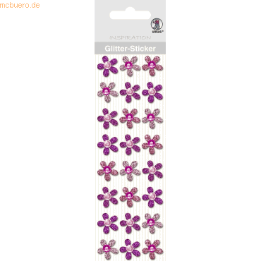 5 x Ludwig Bähr Glitter Sticker Blüten VE=24 Stück pink 5 x Ludwig Bähr Glitter Sticker Blüten VE=24 Stück pink von Ludwig Bähr