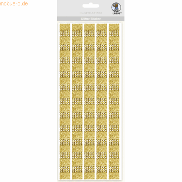 5 x Ludwig Bähr Glitter Sticker gold/gold 5 x Ludwig Bähr Glitter Sticker gold/gold von Ludwig Bähr