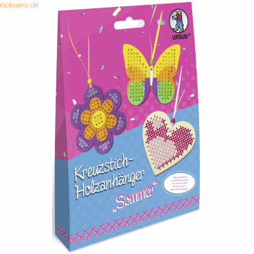5 x Ludwig Bähr Kreuzstich-Holzanhänger Sommer Bastelset VE=3 Stück 5 x Ludwig Bähr Kreuzstich-Holzanhänger Sommer Bastelset VE=3 Stück von Ludwig Bähr